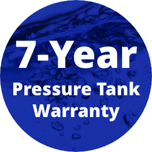 FREE 7-year pressure tank warranty upgrade